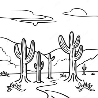Orkenlandskab Arizona Farvelaegningsside 105304-42931