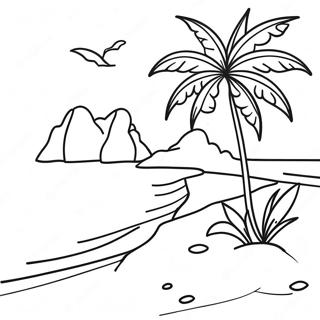 Afsondret O Strand Farvelaegningsside 105614-43175