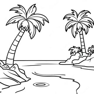 Palmetrae O Scene Farvelaegningsside 105616-43184