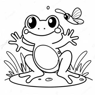 Legesyg Fro Fanger En Flue Farvelaegningsside 105770-43298