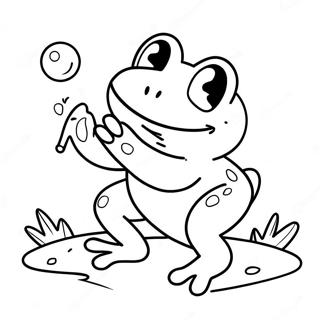 Legesyg Fro Fanger En Flue Farvelaegningsside 105770-43299