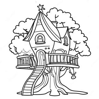 Glitrende Fe Traehus Farvelaegningsside 105951 43437