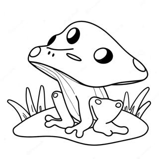 Legesyg Fro Med Kaempe Svamp Farvelaegningsside 106004-43481