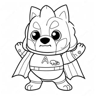 Wolfoo I Superhelte Kostume Farvelaegningsside 106054-43517