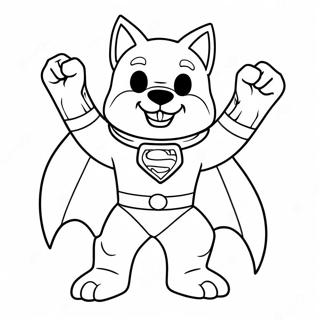 Wolfoo I Superhelte Kostume Farvelaegningsside 106054-43519