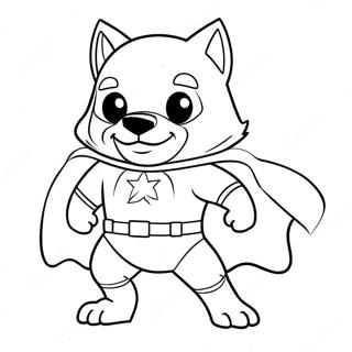 Wolfoo I Superhelte Kostume Farvelaegningsside 106054-43520