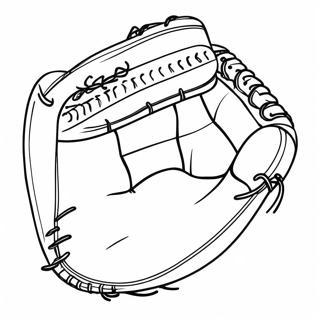 Vintage Baseball Handske Farvelaegningsside 10606 1913