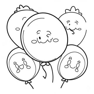 Glad Fodselsdagsballoner Til Bedstemor Farvelaegningsside 106104 43556