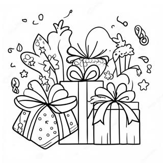 Festlige Fodselsdagsgaver Til Bedstemor Farvelaegningsside 106106-43561