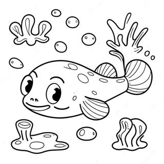 Sod Haletudse Der Svommer Farvelaegningsside 106130-43575