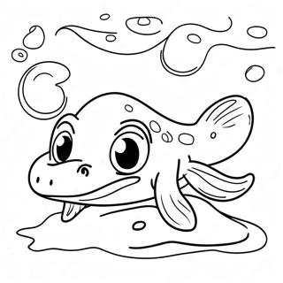 Sod Haletudse Der Svommer Farvelaegningsside 106130-43576