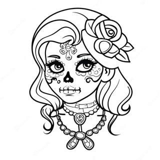 Kantet Gangsta Sukkerkranie Pige Farvelaegningsside 106312 43718