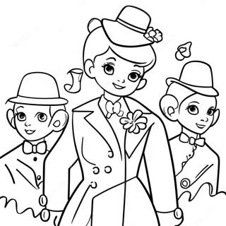 Mary Poppins Og Skorstensfejerne Farvelaegningsside 106492 43857