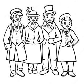 Mary Poppins Og Skorstensfejerne Farvelaegningsside 106492 43860