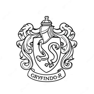 Gryffindor Vabenskjold Farvelaegningsside 106515-43866