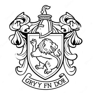 Gryffindor Vabenskjold Farvelaegningsside 106515-43867