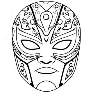 Rey Mysterio Maske Farvelaegningsside 106720-44029