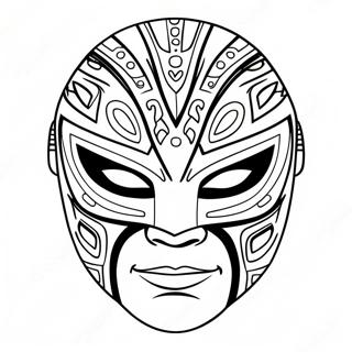 Rey Mysterio Maske Farvelaegningsside 106720-44030