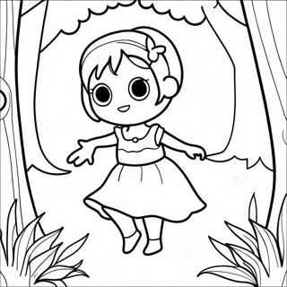 Ela I En Magisk Skov Farvelaegningsside 106800-44102