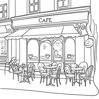 Charmerende Vintage Cafe Farvelaegningsside 106876-44161