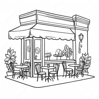 Charmerende Vintage Cafe Farvelaegningsside 106876-44162