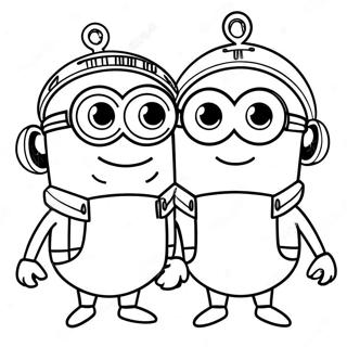 Eventyrlige Minions Farvelaegningsside 106898-44172