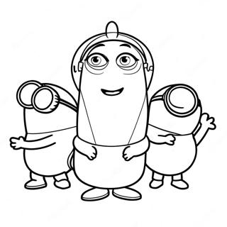 Sjove Minions I Aktion Farvelaegningsside 106899 44173