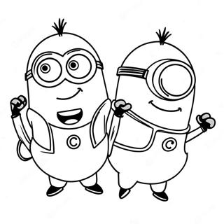 Sjove Minions I Aktion Farvelaegningsside 106899 44176