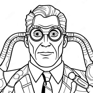 Doc Ock Skurk Farvelaegningsside 106952-44218