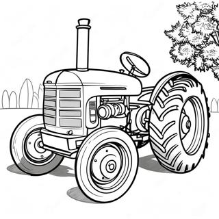 Vintage Case Traktor Farvelaegningsside 107052 44290