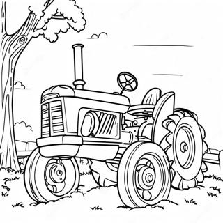 Vintage Case Traktor Farvelaegningsside 107052 44291