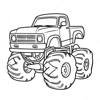 Sjov Monster Truck Farvelaegningsside 107157-44385