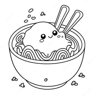 Sode Ramen Nudler Farvelaegningsside 107615-44733