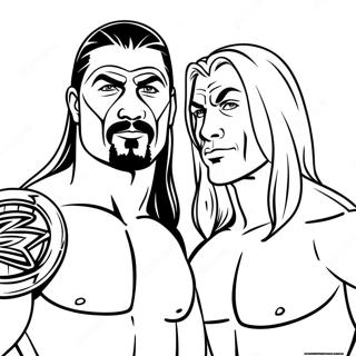 Dynamisk Wwe Tag Team Farvelaegningsside 107720 44825