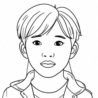 Sod Koreansk K Pop Idol Farvelaegningsside 107975 45021