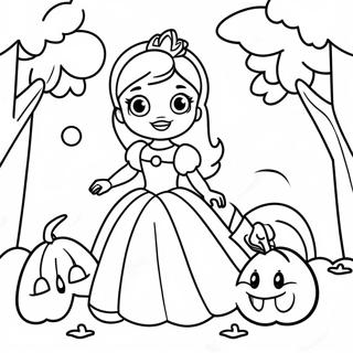 Disney Prinsesse Halloween Farvelaegningsside 108022-45051