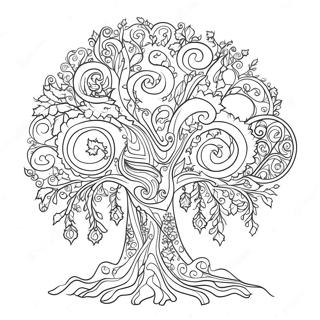 Magisk Juletrae Farvelaegningsside 108258-45237