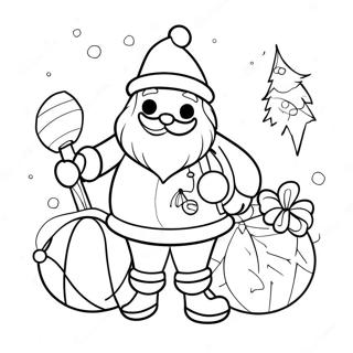 Skor Julemand Farvelaegningsside 108260-45245