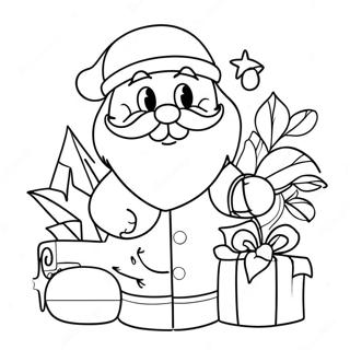 Skor Julemand Farvelaegningsside 108260-45246