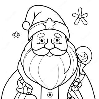 Skor Julemand Farvelaegningsside 108260-45247