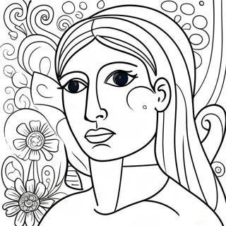 Picassos Beromte Bla Periode Farvelaegningsside 108389-45346