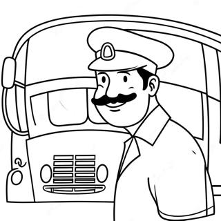 Farverig Buschauffor Tak Kort Farvelaegningsside 108929-45757