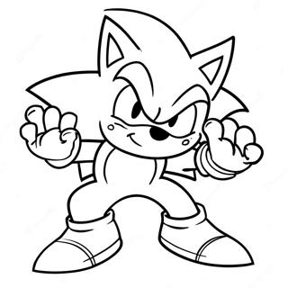 Sonic Werehog I Aktion Farvelaegningsside 109082-45876