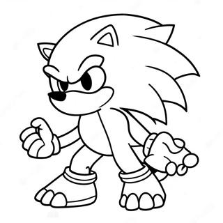 Sonic Werehog I Aktion Farvelaegningsside 109082-45937