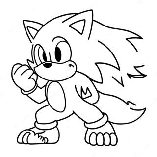 Sonic Werehog Hylende Farvelaegningsside 109083-45877