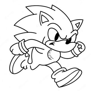Sonic Werehog Lober Hurtigt Farvelaegningsside 109085 45949