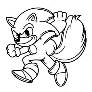 Sonic Werehog Lober Hurtigt Farvelaegningsside 109085 45950