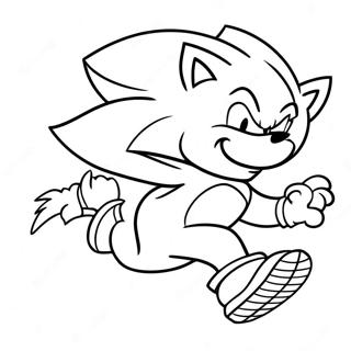 Sonic Werehog Lober Hurtigt Farvelaegningsside 109085 45951