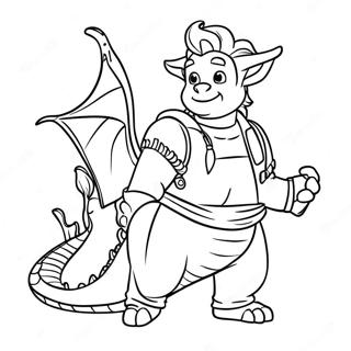 Mal Med Dragehjaelper Farvelaegningsside 109109-45963