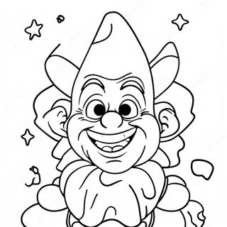 Farverige Killer Klowns I Rummet Farvelaegningsside 109315-46117
